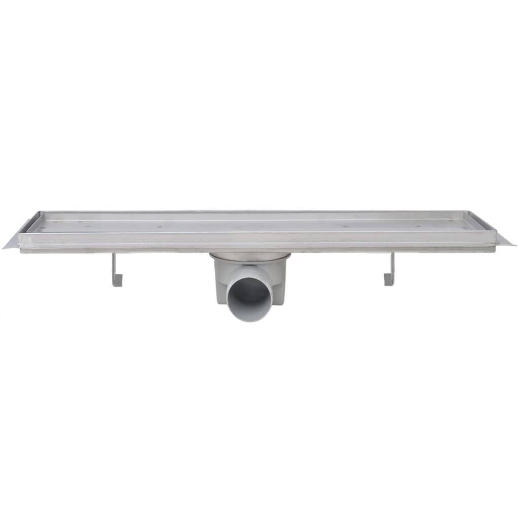 Linear Shower Drain 2 pcs 530x140 mm Stainless Steel