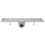 Linear Shower Drain 2 pcs 530x140 mm Stainless Steel