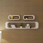 Wall Cube Shelves 6 pcs White