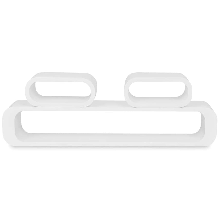 Wall Cube Shelves 6 pcs White