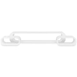 Wall Cube Shelves 6 pcs White - Rear View
