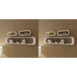 Wall Cube Shelves 6 pcs White