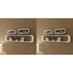 Wall Cube Shelves 6 pcs White