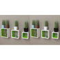 Wall Cube Shelves 6 pcs White and Green