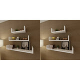 Wall Shelves 6 pcs White