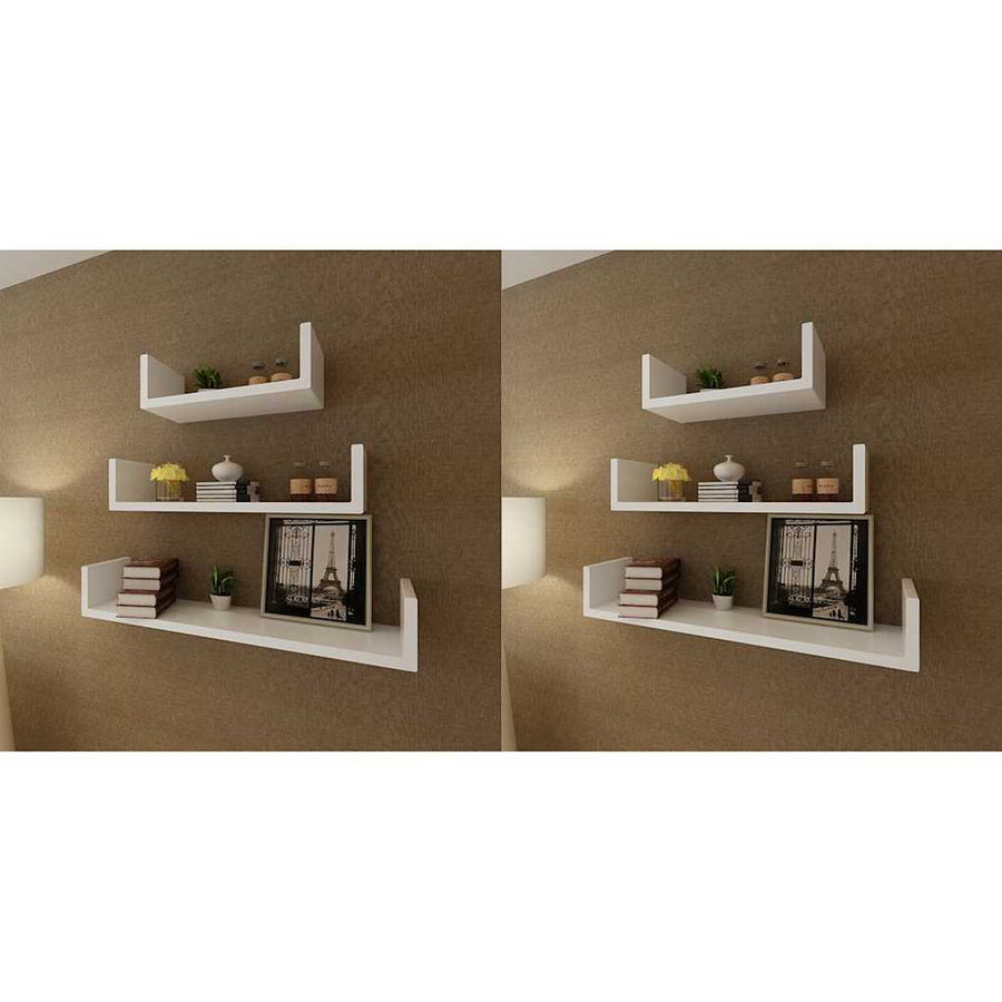 Wall Shelves 6 pcs White