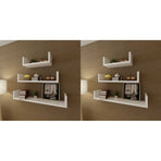 Wall Shelves 6 pcs White