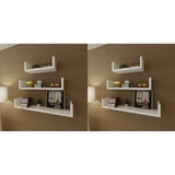 Wall Shelves 6 pcs White