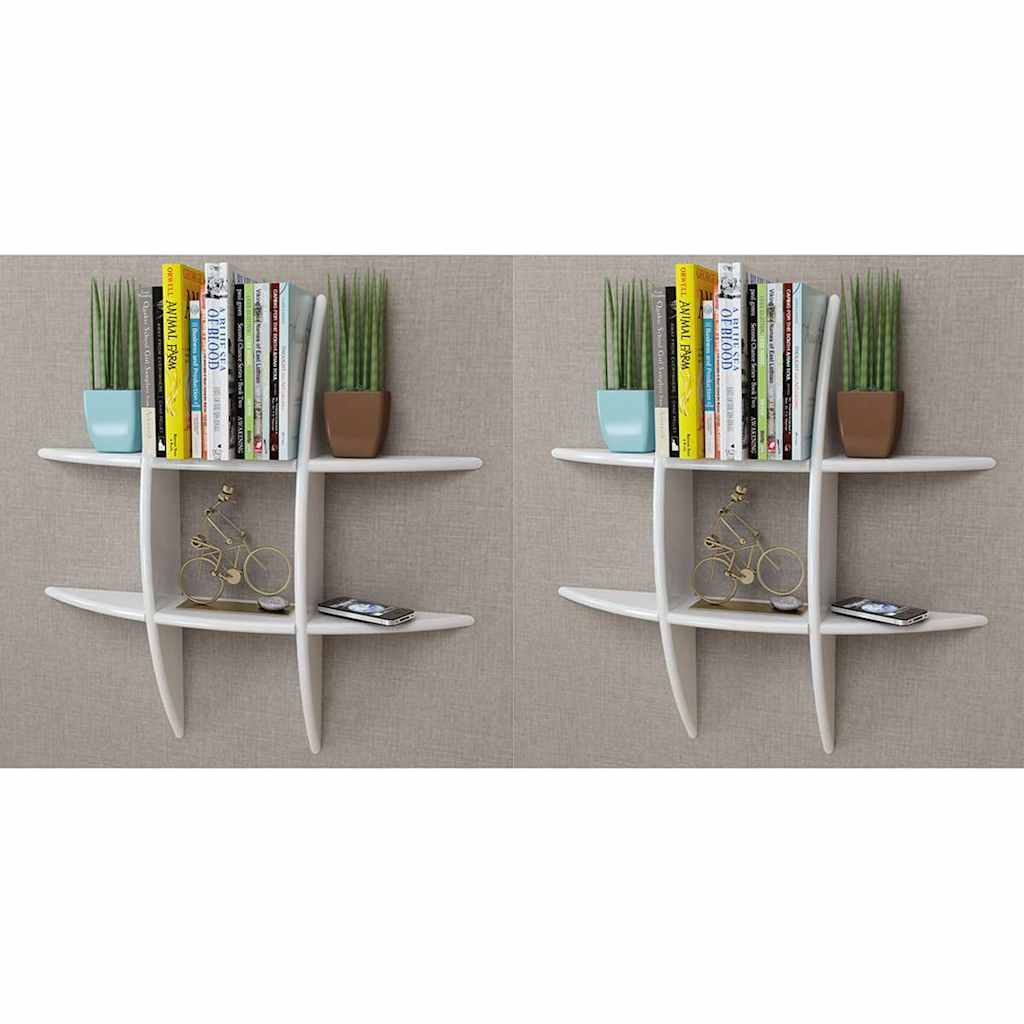 Wall Shelves 2 pcs White