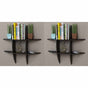 Wall Shelves 2 pcs Black