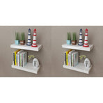 Wall Shelves 4 pcs White 40 cm
