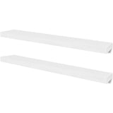 Wall Shelves 4 pcs White 100 cm - Front View