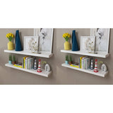 Wall Shelves 4 pcs White 100 cm