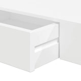 Floating Wall Shelves with Drawers 2 pcs White 48 cm - Extra Image