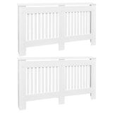 Radiator Covers 2 pcs White 152 cm Engineered Wood