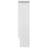 Radiator Covers 2 pcs White MDF 152 cm - Side View