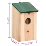 Bird Houses 8 pcs Wood 12x12x22 cm - Low Angle