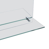 Wall Mirror with Shelf 30x50 cm Tempered Glass