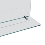 Wall Mirror with Shelf 40x60 cm Tempered Glass