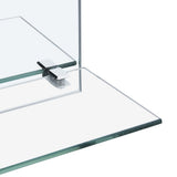 Wall Mirror with Shelf 40x60 cm Tempered Glass - Top-Down View