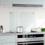 Kitchen Backsplash Transparent 70x50 cm Tempered Glass - Side View