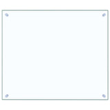 Kitchen Backsplash Transparent 70x60 cm Tempered Glass - Front View
