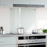 Kitchen Backsplash Transparent 70x60 cm Tempered Glass - Side View