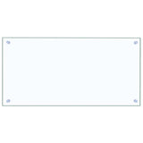 Kitchen Backsplash Transparent 80x40 cm Tempered Glass - Front View