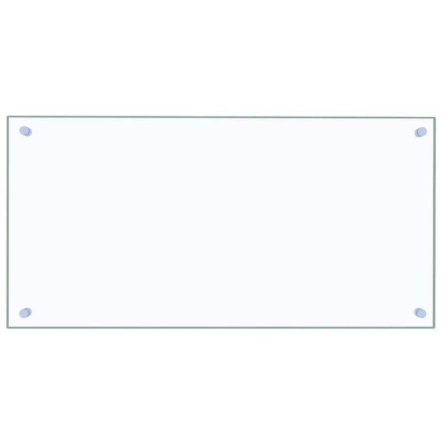 Kitchen Backsplash Transparent 80x40 cm Tempered Glass