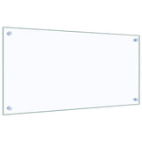 Kitchen Backsplash Transparent 80x40 cm Tempered Glass - 45-Degree Angle