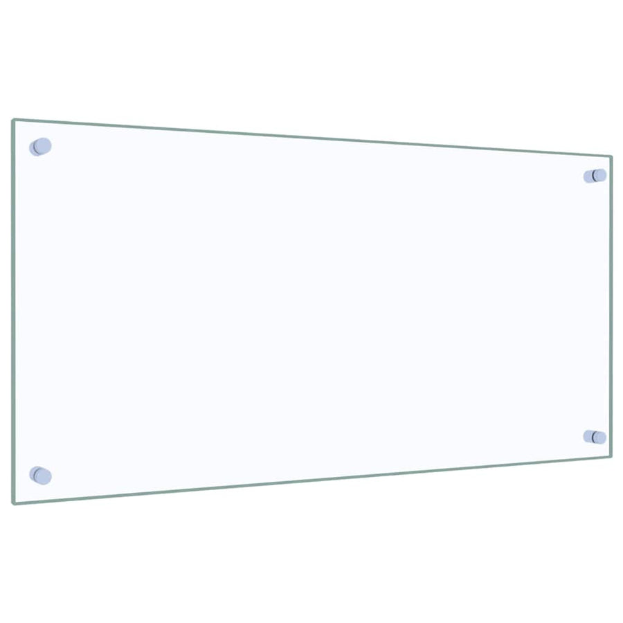 Kitchen Backsplash Transparent 80x40 cm Tempered Glass
