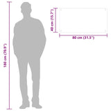 Kitchen Backsplash Transparent 80x40 cm Tempered Glass - Extra Image