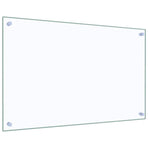 Kitchen Backsplash Transparent 80x50 cm Tempered Glass