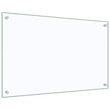 Kitchen Backsplash Transparent 80x50 cm Tempered Glass - 45-Degree Angle