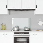 Kitchen Backsplash Transparent 80x50 cm Tempered Glass