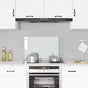 Kitchen Backsplash Transparent 80x50 cm Tempered Glass