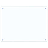 Kitchen Backsplash Transparent 80x60 cm Tempered Glass - Front View