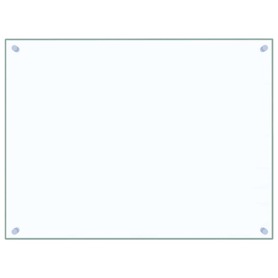 Kitchen Backsplash Transparent 80x60 cm Tempered Glass