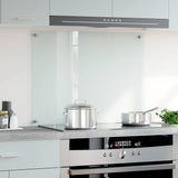 Kitchen Backsplash Transparent 80x60 cm Tempered Glass