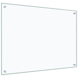 Kitchen Backsplash Transparent 80x60 cm Tempered Glass