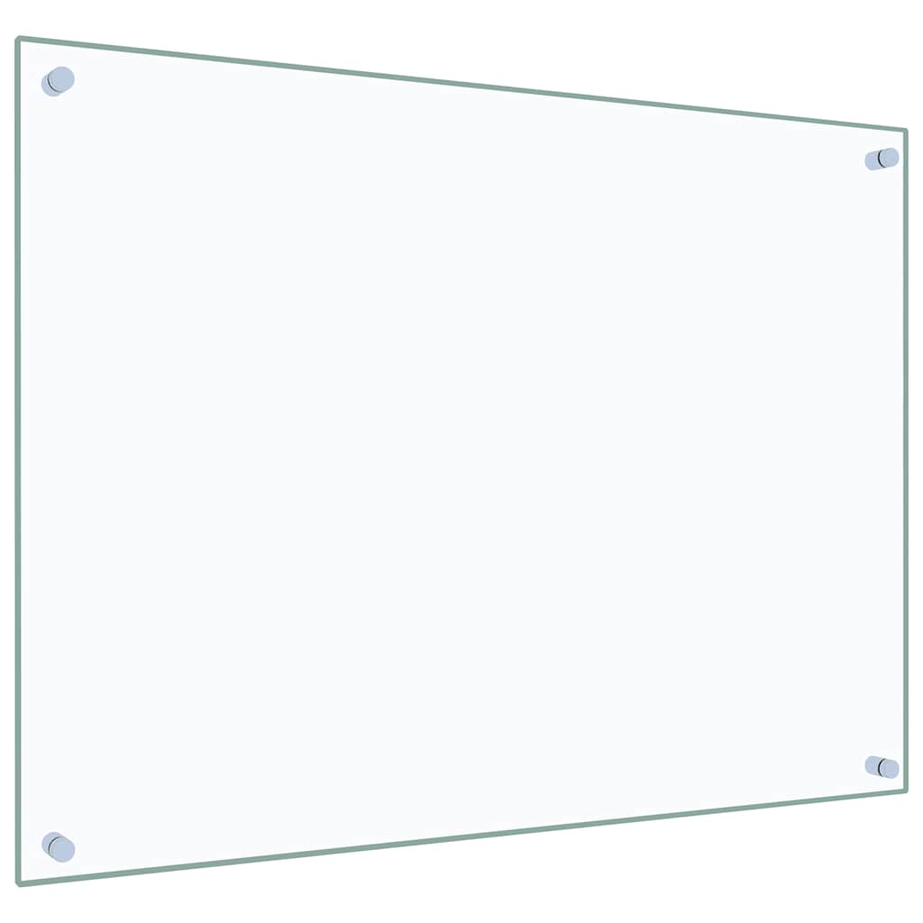 Kitchen Backsplash Transparent 80x60 cm Tempered Glass