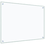 Kitchen Backsplash Transparent 80x60 cm Tempered Glass