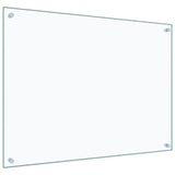 Kitchen Backsplash Transparent 80x60 cm Tempered Glass - 45-Degree Angle