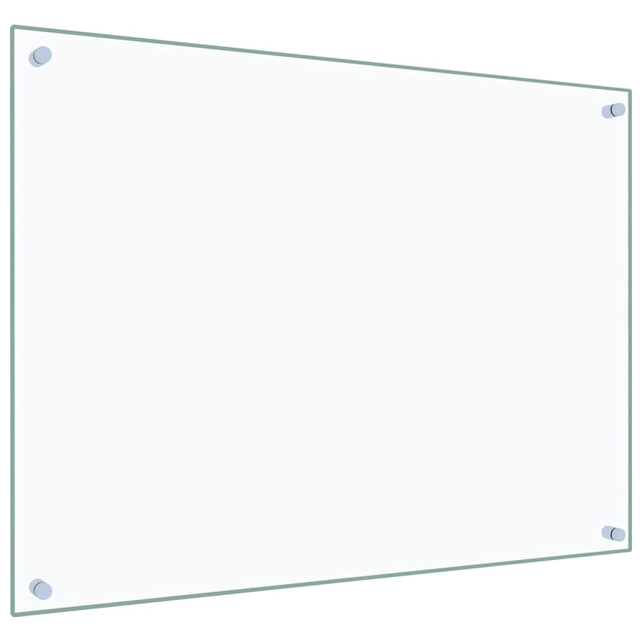 Kitchen Backsplash Transparent 80x60 cm Tempered Glass