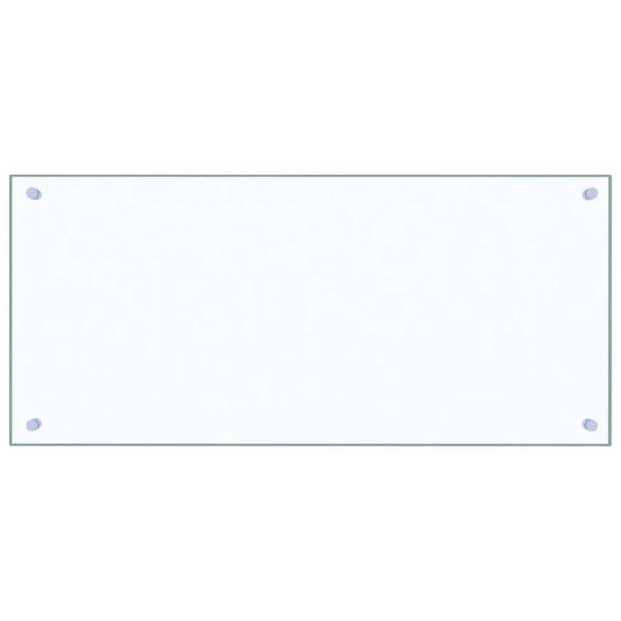 Kitchen Backsplash Transparent 90x40 cm Tempered Glass