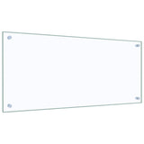 Kitchen Backsplash Transparent 90x40 cm Tempered Glass
