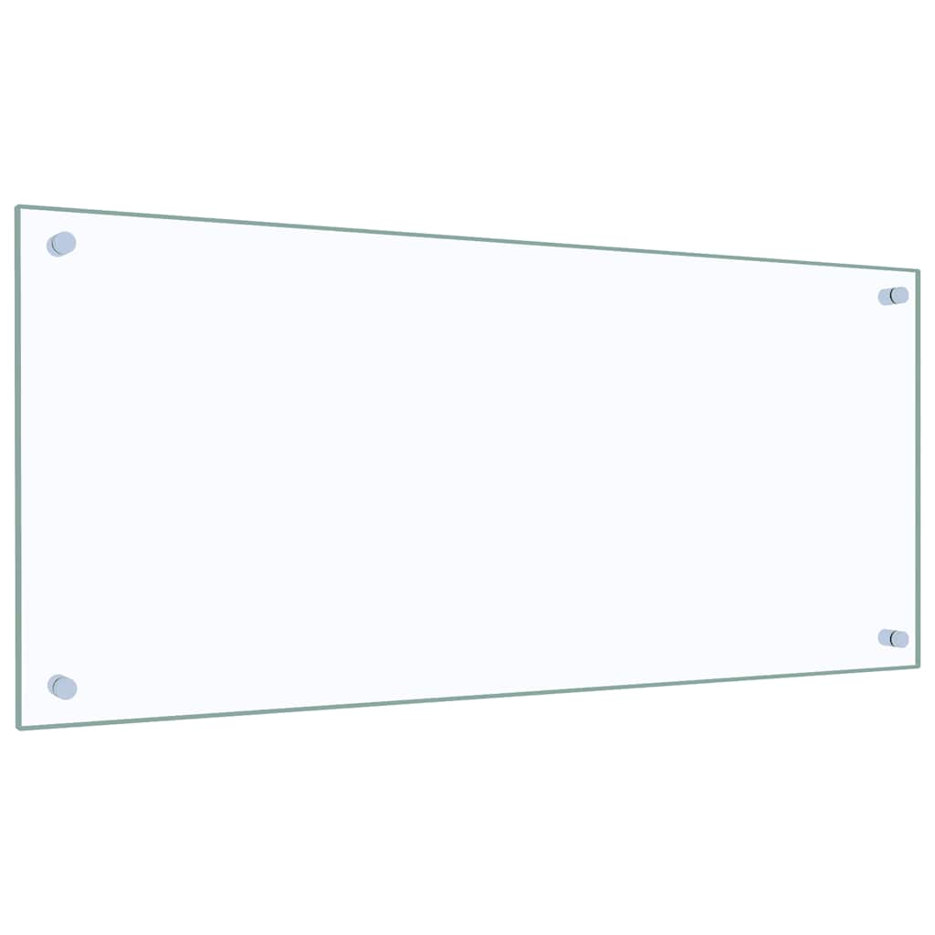 Kitchen Backsplash Transparent 90x40 cm Tempered Glass
