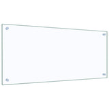 Kitchen Backsplash Transparent 90x40 cm Tempered Glass - 45-Degree Angle