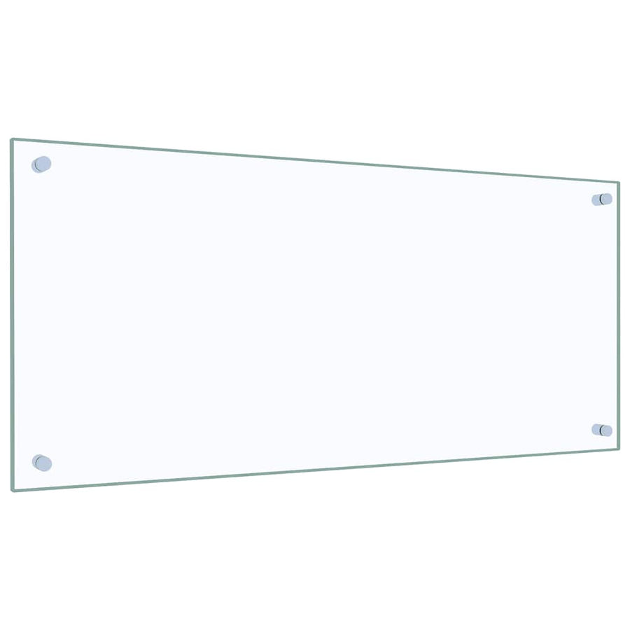 Kitchen Backsplash Transparent 90x40 cm Tempered Glass