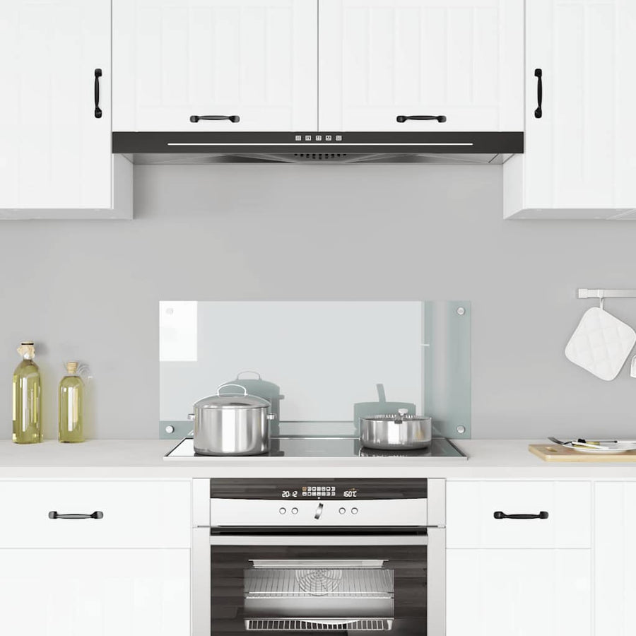 Kitchen Backsplash Transparent 90x40 cm Tempered Glass